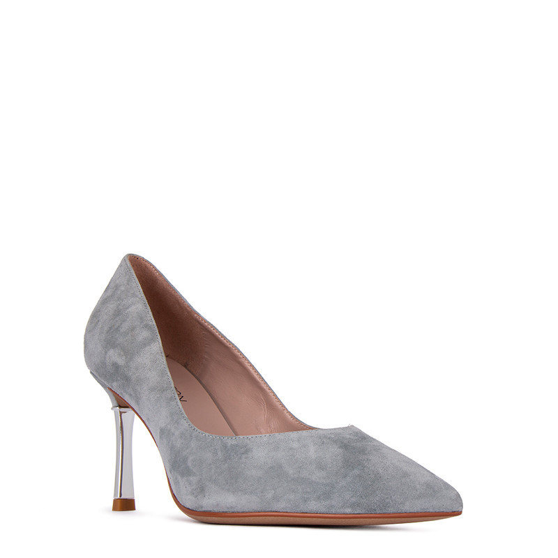 Light gray shop pumps